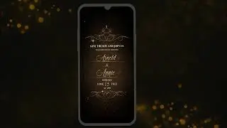 Wedding Invitation Dark Video Style V1 After Effects Template - Studious31 Wedding Invite Download