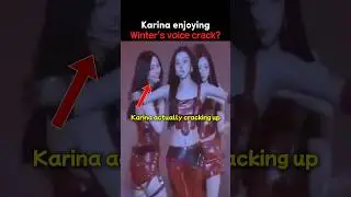 Karina enjoying Winter&rsquo;s voice crack? #aespa #kpop #kpopidol #kpopedit #shorts