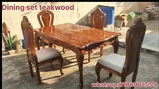 Dining set #teakwood #furniture #wood craft #hardwood#interior#carpenter#handmade 