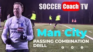 SoccerCoachTV - Man City Passing Combination Drill.