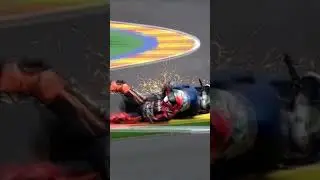 MotoGP Crash Claudio Corti Valencia 2012