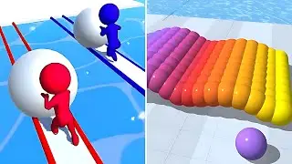 LOOKING GOOD 🦋🟣⛳️🧿Snow Race Vs Canvas Run Walkthrough Update New Levels KU12