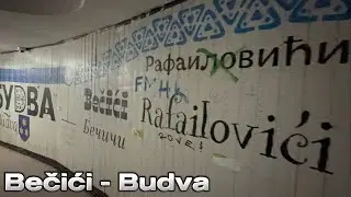 Od Bečića kroz Tunel do Budve, Slovenska Plaža, cena Ležaljki, Stari Grad ima li ljudi? #becici