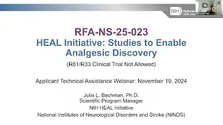 Applicant Webinar: HEAL Initiative Studies to Enable Analgesic Discovery