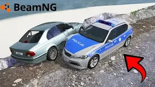 BMW UCIEKA POLICJI W POLSKICH GÓRACH w BEAMNG.DRIVE 