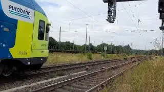 Zug Durchfahrt in Hasbergen 31.7.2022 (Trainspotting)