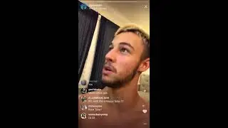cameron dallas on cgeovanni Instagram Live 22.11.2017