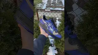 Drop your size in the comments ⬇️#custom #shoes #sneakerhead #ravens #nfl #kodakblack #music