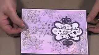 Radiant Rain Pourables and Sheena's Ornate Snowflake Stamps