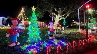 The 2022 Holiday Lights of Victoria Park in North Naples, Florida
