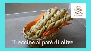 Treccine al pat&egrave; di olive - Idea aperitivo velocissima