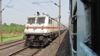 Paralle Race || WAP 7 Howrah Rajdhani vs WAP 7 Coalfield  | My 100th Upload