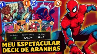 ARANHAS META? Kkkkk ESTE É O DECK TEMÁTICO MAIS FORTE DE TODOS |Marvel Snap