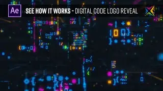 Digital Code Logo Reveal Customization - After Effects Tutorial