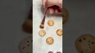 Mini Chocolate Chip Cookies Earrings tutorial #polymerclayearrings  #miniatureart  #momartist