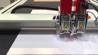 FESPA 2015 KT board cutting, with CCD camera system