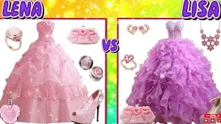 LENA OR LISA beautiful luxury dresses 👗#luxurydresses#part1/#fypシ゚viral #viraltrending #lenaandlisa🎉