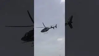 helicopter 🚁 landing hassan city #helicopter #trending