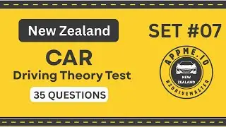 NZ Driving Theory Test 2025 | 35 REAL Car Questions | Official Practice New Zealand | Part #7