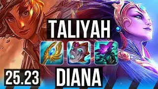 TALIYAH vs DIANA (MID) | 8/4/17 | KR Master | 25.23