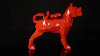Tomfeel Dog Wear Glasses Sculpture Home Decor Modern Animal Statue Fiberglass