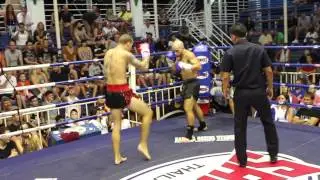 Dillon Croushorn AKA Thailand wins by knockout at Bangla Boxing Stadium