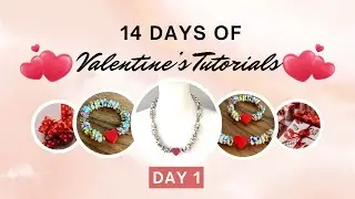 ✨ 14 Days of Valentine’s Jewelry – Day 1! 💖 African Glass Necklace & Bracelet | DIY Tutorial ✨