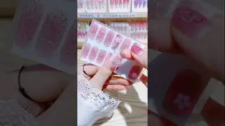 Flower nail stickers 💅🌸#shorts #hacks #makeup