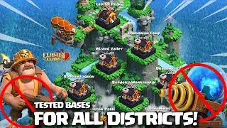 BEST Clan Capital BASE LAYOUTS for ALL Districts | New Capital Hall base link | Clash of Clans coc