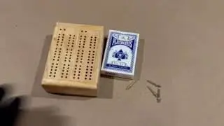 Take Cribbage Anywhere with the 2 Track Travel Crib Board &ndash; Swivel Top & Card Storage! #WEGames