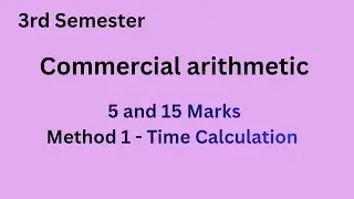 Time Calculation - Commercial Arithmetic - Important - Sai Good Classes