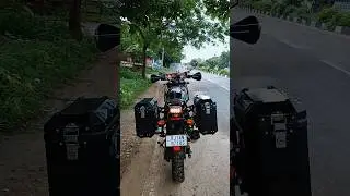 Royal Enfield himalayan 411 modification | Panniers and knuckle guards #automobile #royalenfield