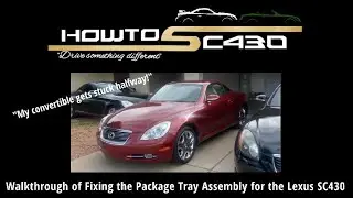Пошаговая инструкция по замене мотора задней полки в Lexus SC430