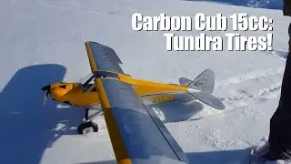 Hangar 9 Carbon Cub 15cc: Tundra Tires!