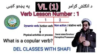 Verb Lesson NO :1/Types of verb/Action verbs/stative verb/ copular verb /del classes with shafi.