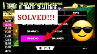 100% RIGHT DAY 2 ALL ANSWERS SOLVED ! || ESPORTS ULTIMATE CHALLENGE #FreeFire