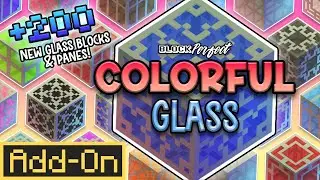 Colorful Glass | Minecraft Marketplace Addon | Showcase