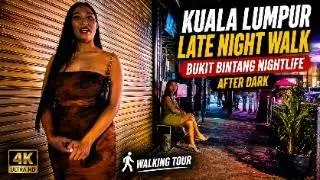 Lost in Bukit Bintang: 4K Night Walk in 🇲🇾 Kuala Lumpur Nightlife After Dark | Walking Tour