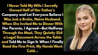 I Never Told My Wife I Secretly Owned Half of Her Father’s Company and Let Everyone Believe I Was...