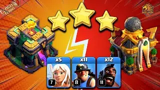 Combo TH14 Qc Hybrid Đ&aacute;nh Vượt Cấp TH16 3 Sao Đơn Giản Clash of clans | Akari Gaming
