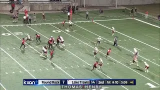 Lake Travis TD: Luke McBride to Patrick Colby 14-yard pass