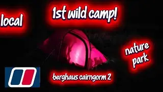 Berghaus cairngorm2 my 1st wild camp in local woods/ park #camping #wild 