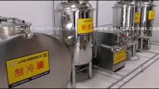Milk storaging tank with CIP system mixing tank plant for milk production