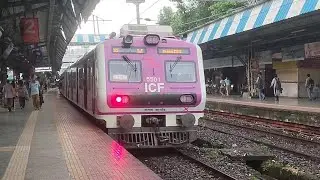 Vikhroli railway station mumbai local trains video | train videos Indian railways station latest 