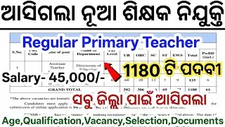 Odisha New Teacher Job Vacancy 2025// Odisha New Govt Jobs 2025// Odisha New Job Vacancy 2025