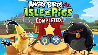 Create own custom levels for more fun, Angry Bird VR Isle of Pigs gameplay Custom level 3..#vrvideo