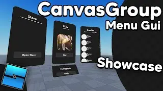 CanvasGroup Menu Gui Showcase // Roblox Studio