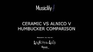 CERAMIC VS ALNICO 5 Magnet Musiclily Humbucker Comparison