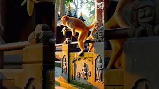 Fast & Playful Monkeys with Bananas #shorts