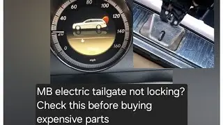 Mercedes Benz E class estate power tailgate locking failure. Simple check and  Fix